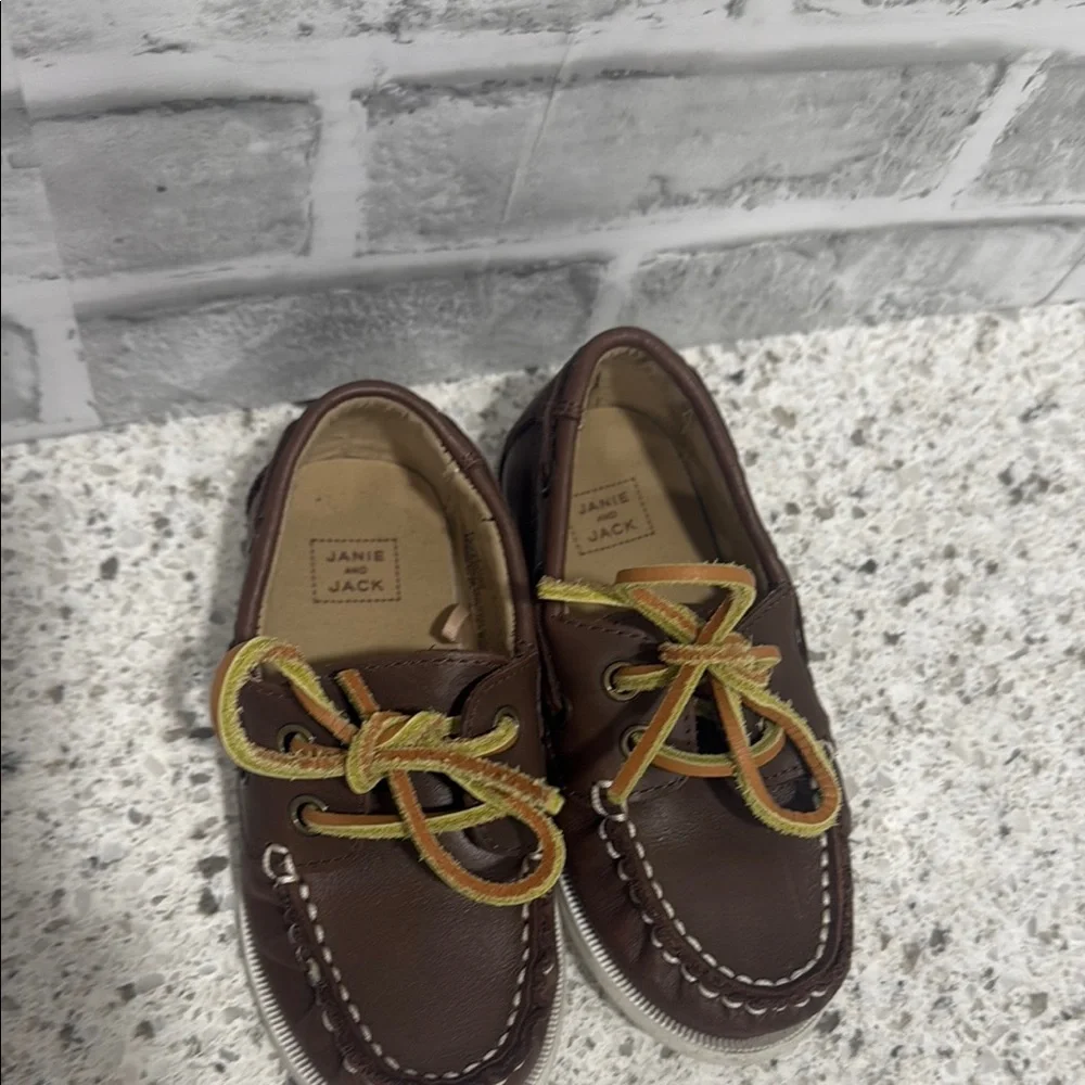 Janie and Jack Brown Moccasins for Kids